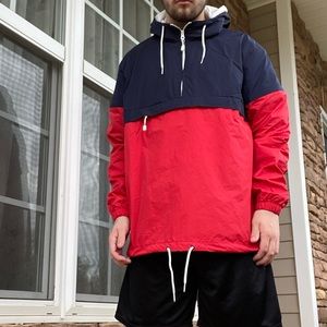 H&M Color Blocked Anorak w/ Hood NWT